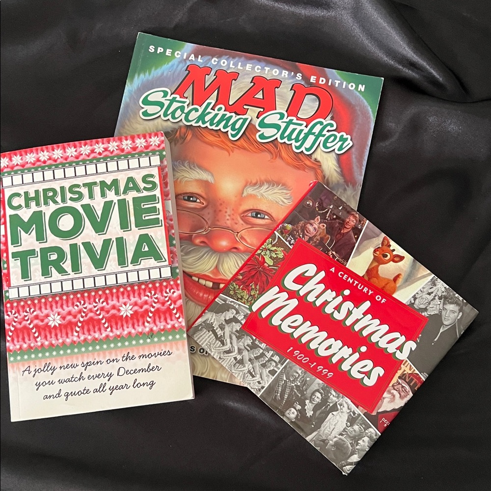 Three Christmas Trivia and Memories Book Set